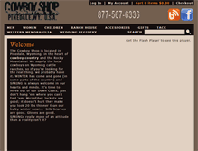 Tablet Screenshot of cowboyshop.com